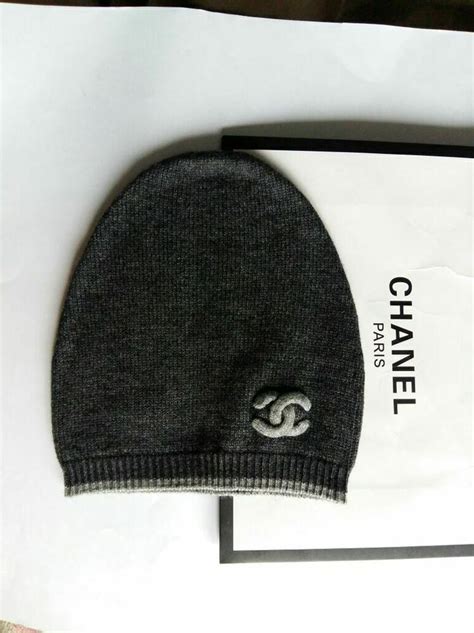 grey chanel beanie|chanel hats black and silver.